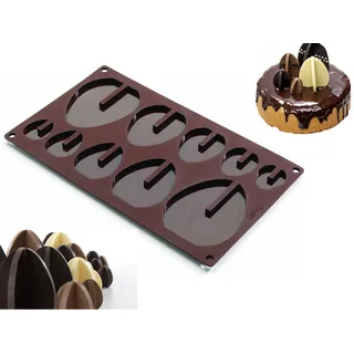LÉKUÉ Molde Pascua 3D Osterhase Ei-Form 3D Schokoladenform MPN 0210405M02M0176