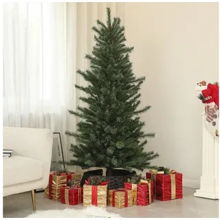 Homcom Weihnachtsbaum, 180 cm Christbaum mit 467 Spitzen, Grün