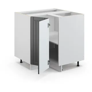 Vicco Eckunterschrank Fame-Line 80,5 x 82 x 60 cm Grau