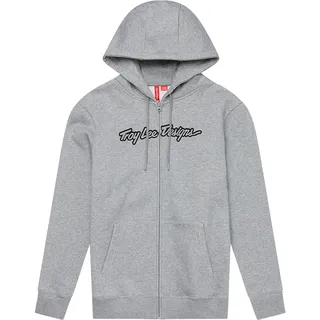 Troy Lee Designs Signature, Kapuzenjacke - Hellgrau/Schwarz - S