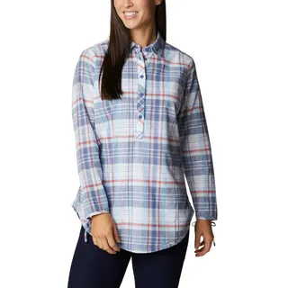 Columbia Damen Camp Henry II Tunika-Shirt, Faded Sky Plaid, XS