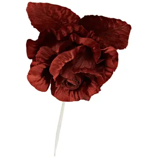 Mopec F458.19 Blume Revers Amelia Braun, 12 Stück, Stoff, Einheitsgröße