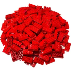 LEGO Duplo 2x4 Steine Rot - 40 Stück - Grundbausteine Red NEU (3011)