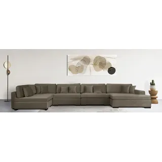 Home Affaire »Skara XXL U-Form« Lounge-Sofa XXL mit Federkern-Polsterung, in vielen Bezugsvarianten,