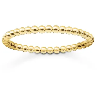 Thomas Sabo Ring 18k Vergoldung Recyceltes 925 Sterling Silber, Größe 50, TR2122-413-12-50