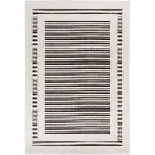 Steffensmeier Outdoorteppich 200/250 cm Bergen Bordüre , Schwarz , Textil , Rechteckig , 200x250 cm , wasserabweisend , Teppiche und Böden, Teppiche, Outdoorteppiche