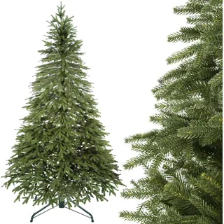 künstlicher Weihnachtsbaum Premium-Fichte 220 cm PE - Grün