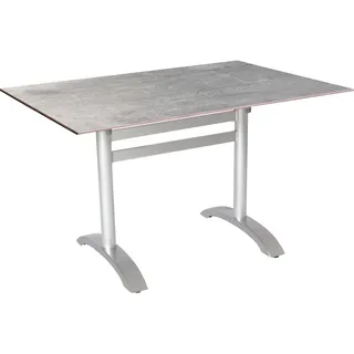 ACAMP Acaplan Bistrotisch 120 x 80 x 74 cm silber