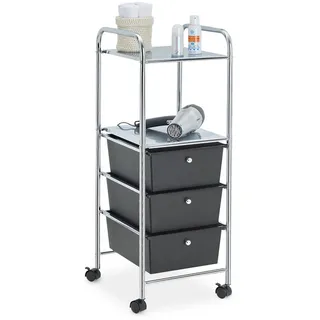 Idimex Badrollwagen Gina , Kunststoff, Metall , Mode , 33x92x40 cm , Badezimmer, Badezimmerregale, Badregale