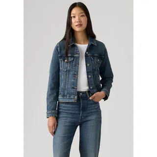 Jeansjacke LEVI'S "ORIGINAL TRUCKER", Damen, Gr. XS (34), select us trucker, Web, Obermaterial: 98% Baumwolle, 2% Elasthan, figurbetont kurz, 1-Knopf-Manschette mit Schlitz, Jacken Jeansjacke, FRESH COLLECTION