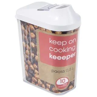 KEEEPER Vorratsdose Schüttdose weiß 3 x 4,5 x 15 cm 0,5 l