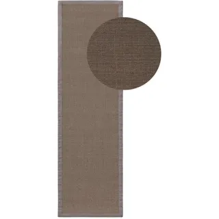 benuta Nest Sisalteppich Sana Grau 70x240 cm , Textil , Beton Optik , Rechteckig , 70x240 cm , Gots , für Fußbodenheizung geeignet , Teppiche und Böden, Teppiche