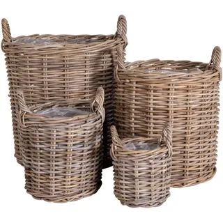 None Korbset Caor Baskets 4-teilig  braun  Kunststoff