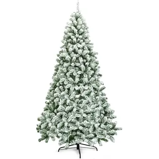 Costway Künstlicher Weihnachtsbaum Grün/Weiß 225 cm