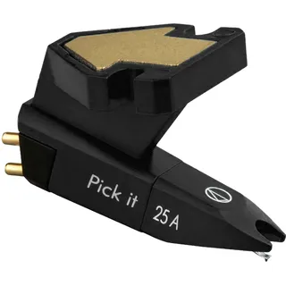 Pro-Ject Pick it 25A, MM-Tonabnehmer mit Silberspulen, Schwarz | MM-Tonabnehmer mit Silberspulen, elliptische Nadel, 5,5 mV, 1,5 g Auflagekraft, 1/2-Zoll Befestigung, mit Ortofon entwickelt