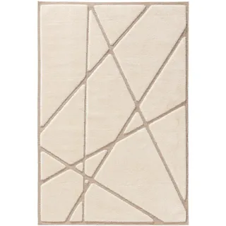 benuta Teppich Elvy Cream/Beige 160x230 cm , Creme , Kunststoff , Rechteckig , 160x230 cm , pflegeleicht , Teppiche und Böden, Teppiche