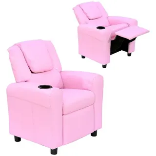 Homcom Kindersessel 62 x 56 x 69 cm Kunstleder rosa