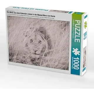 Calvendo Verlag GmbH CALVENDO Puzzle Ein Motiv aus dem Kalender Löwen in der Maasai Mara von Kenia 1000 Teile Lege-Größe 64 x 48 cm) Foto-Puzzle für glückliche Stunden