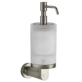 Gessi Emporio Seifenspender für Wandmontage mit Glas aus satiniertem Glas, 38815149, Farbe: Finox Optik