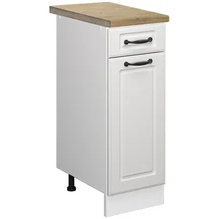 Vicco Schubladenschrank Küchenunterschrank R-Line 30 x 81,6 x 60 cm Weiß