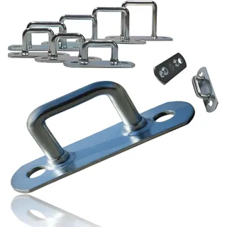 EnB Riemenkrampe 11x34 mm – 20 Stück verzinkte Planenhaken Made in Germany – extrem widerstandsfähige & rostfrei zur Planenbefestigung – Anhängerzubehör & Trailerbedarf
