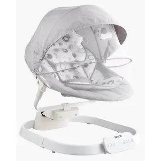 Vevor Babyschaukel, mit 3 Geschwindigkeiten, IMD-Touchscreen, Fernbedienung, Bluetooth und 10 voreingestellten Liedern, für Kinder von 0–9 Monaten bis 9 kg