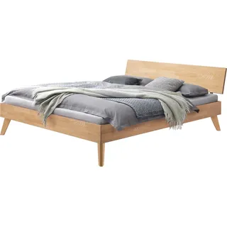 HASENA Trento Bett Ancona Eiche bianco massiv 200x200 - Braun