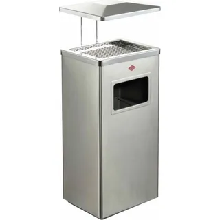 Wesco Standascher mit Dach Edelstahl matt