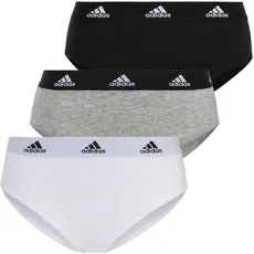 adidas Sportswear Bikinislip »"Active Comfort Cotton"«, (3er-Pack), mit Real Cool Cotton-Technologie, schwarz-weiß