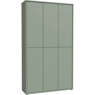 Forte Schuhschrank 109,2 x 191,9 x 34,9 cm salbeigrün / grün