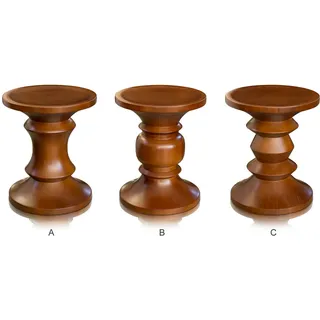 Hocker Walnuss o. Eiche Beistelltisch Walnut, Holz hocker, tisch walnuss massiv