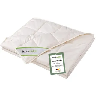 franknatur Lyocell Sommerdecke 135x200 Tencel Bettdecke mit Bio Baumwolle | leichte Sommerbettdecke, Bezug Bio-Baumwolle, atmungsaktiv, temperaturausgleichend, waschbar, Oeko-TEX