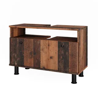 Vicco Waschbeckenunterschrank Fynn Oldstyle 80,2 x 54 x 32 cm Braun