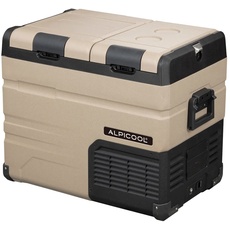 Alpicool TA45 45 Liter Kompressor Kühlbox tragbarer Kühlschrank 12/24V elektrische Gefrierschrank für Auto camping, Lkw, Boot und Steckdose mit USB-Anschluss, Flaschenöffner, Schneidebrett