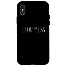 Hülle für iPhone X/XS Eton Mess Food Design für Männer, Frauen, Kinder, lustiges Eton Mess