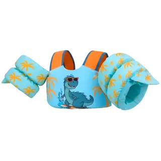 Gogokids Baby Schwimmweste mit Schwimmflügeln für 15-30 kg, EN 13138-1 Zertifizierte Schwimmhilfe für Kinder von 2-6 Jahren, Schwimmnudel für Kleinkinder mit Armflügeln für Pool, Strand & Schwimm