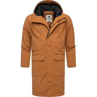 Wintermantel RAGWEAR "Wintermantel Mr Them Long", Herren, Gr. M, braun (braun sugar25), Obermaterial: 100% Polyester PES.  Obermaterial: Futter: 100% Polyester PES. 100% Polyester PES., Mäntel Wintermantel