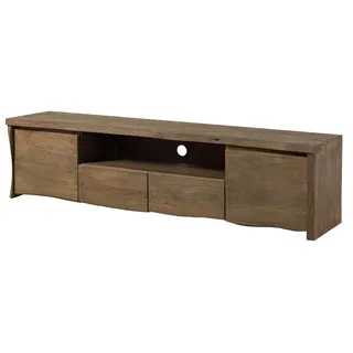 MASSIVMOEBEL24.DE TV-Board Mango 200x45x50 braun geölt / sandgestrahlt PURE MANGO #121 - Braun