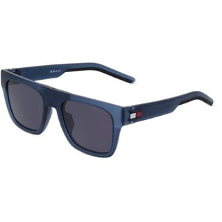 Tommy Hilfiger Eyewear TH 1976/S Herren-Sonnenbrille Vollrand Eckig Kunststoff-Gestell, silber