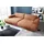 Big-Sofa Polyester 3-Sitzer Braun