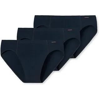 SCHIESSER Herren 3 Pack Mit Weichem Bund - Essentials Slip, Dunkelblau_205221, S EU
