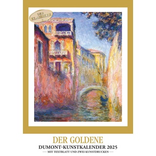 Dumont Kalenderverlag Kunstkalender 2025 - Der Goldene DUMONT-Kunstkalender - Wandkalender - Hochformat A3 29,7 x 42 cm