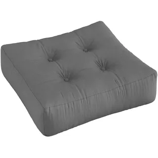 Karup Design Pouf »MORE POUF OUTTM Made in Europe, mehrere Farben, vielseitig einsetzbar« (B/H/T ca: 70x70x22cm, flexible Sitzgelegenheit, schmutz- und wasserabweisend, outdoor, grau