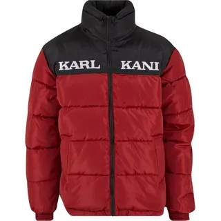 Karl Kani Herren Retro Essential Puffer Jacket XXL - Rot, Schwarz