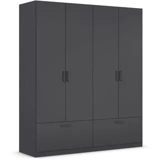 Rauch Drehtürenschrank Bari 180 x 210 x 54 cm Grau