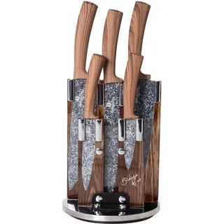 Berlinger Haus Messer Set BH-2160 5 Teile Schwarz - Silber, Grau, Braun