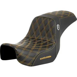 Saddlemen Pro Series Sdc Performance Motorradsitz - Black / Gold - One Size