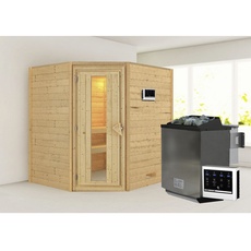 Bild Sauna Mia - 9 kW Bio-Kombiofen inkl. Steuergerät inkl. gratis Zubehörpaket