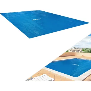 AREBOS Pool Solarfolie 2,6x1,6 m Blau | Solarabdeckung 120 μm, zuschneidbar - Blau