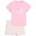 Essentials Tee and Shorts INF pink shimmer 75 74
